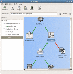 The main window of the management interface