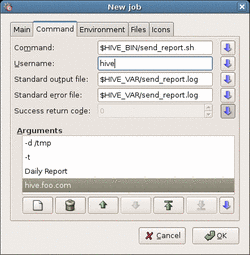 Job parameters detail (command)