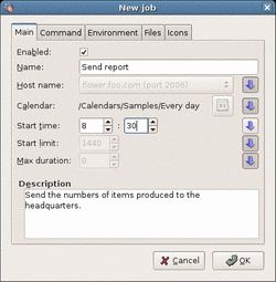 Job parameters detail