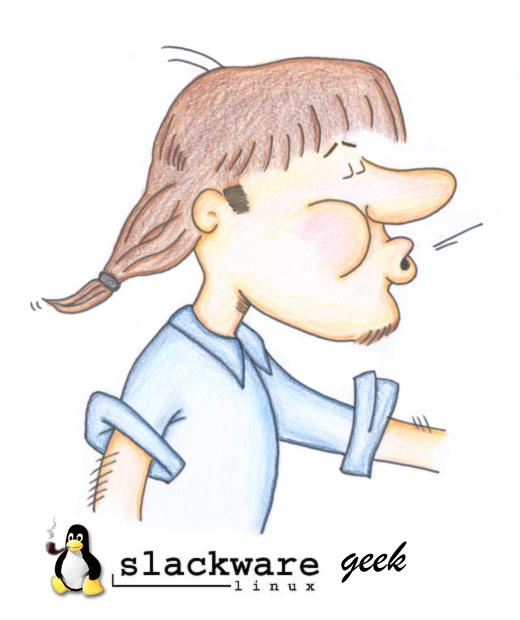 [Slackware geek cartoon]